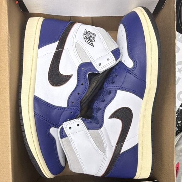 Nike Air Jordan 1 Retro High OG Storm Blue Men\'s Athletic Sneakers DZ5485-100